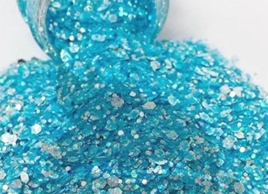 GlitterFlex Ultra Neon opaque Baby Blue Glitter HTV