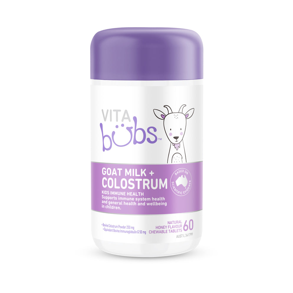 Vita Bubs™ Goat Milk + Colostrum, 60 Chewables – Bubs Australia