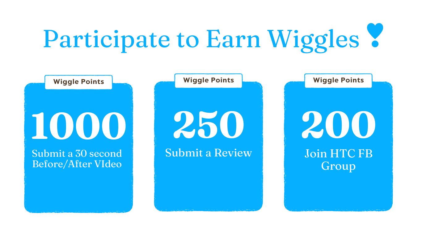 Participate to earn wiggles