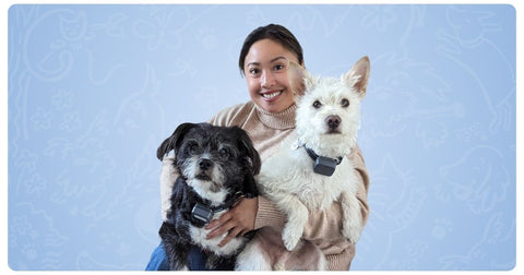 Vital Pet Life CEO and 2 dogs
