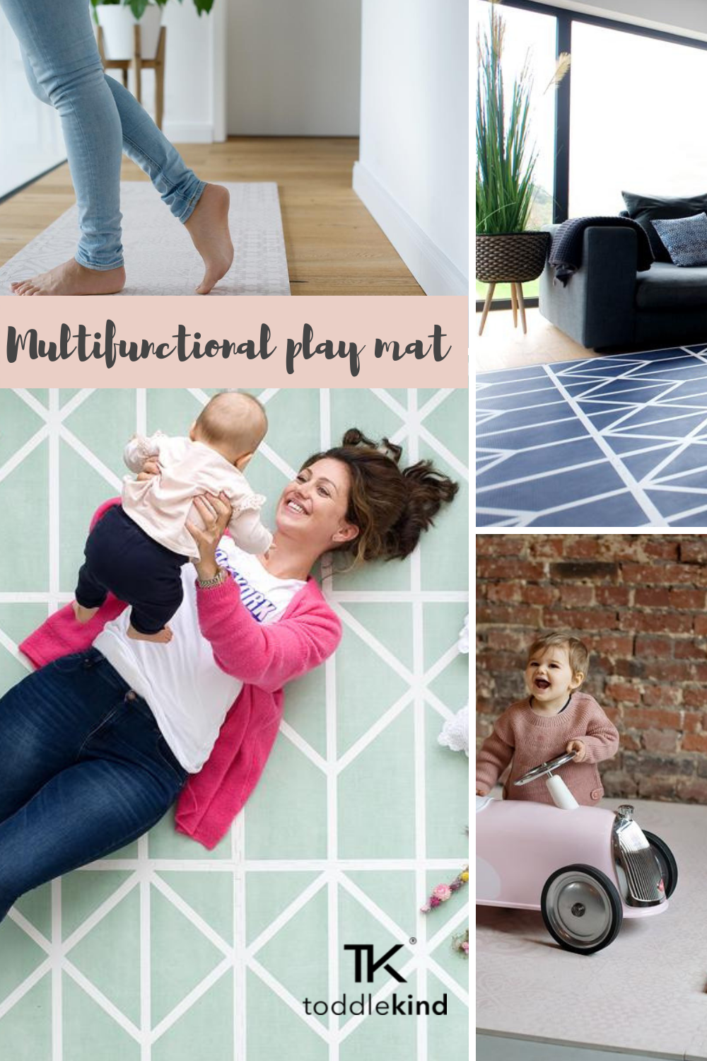 Tapis de jeu multifonctionnel pour bébés et tout-petits de Toddlekind qui grandit avec votre famille