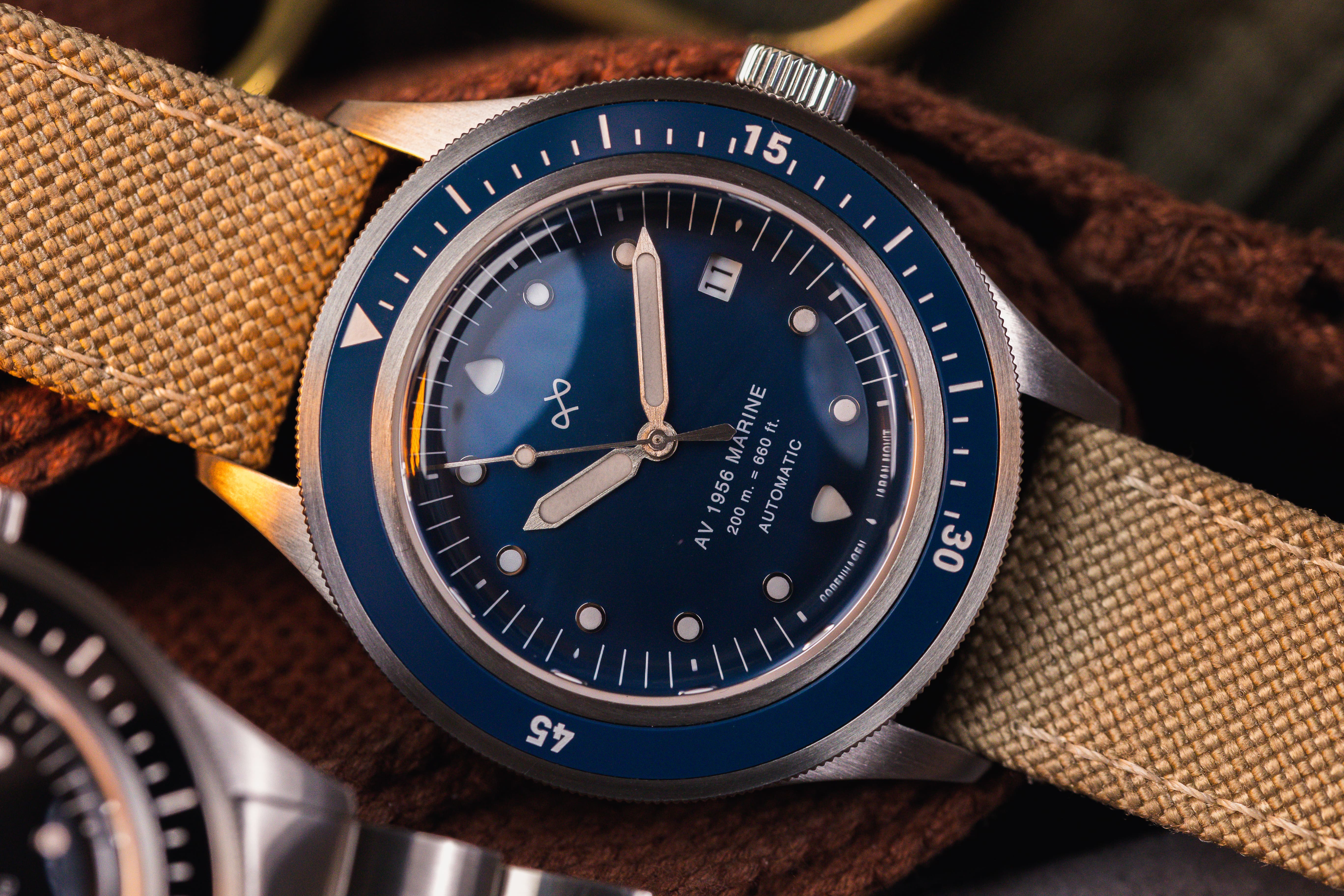 1956 Marine Automatic, Steel / Blue