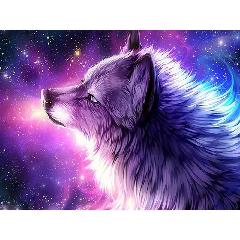 5D Diamond Painting Star Galaxy Wolf – Amazello