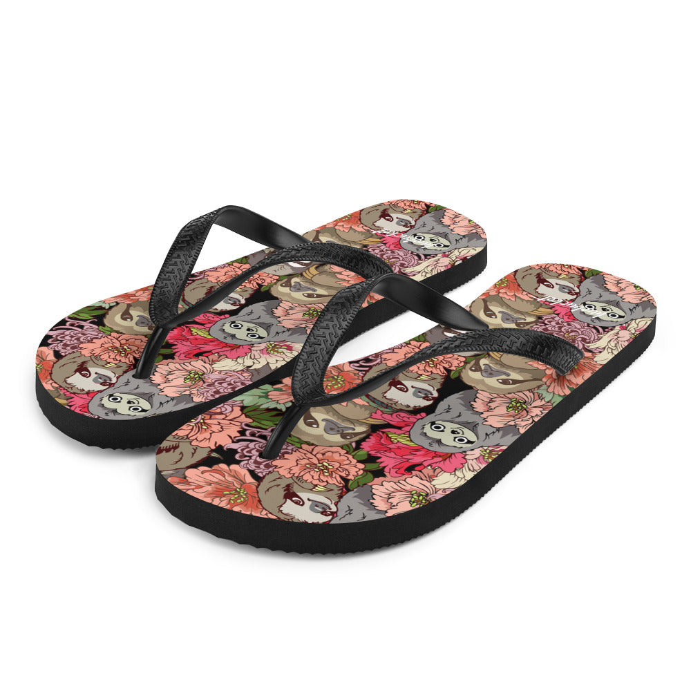 sloth flip flops