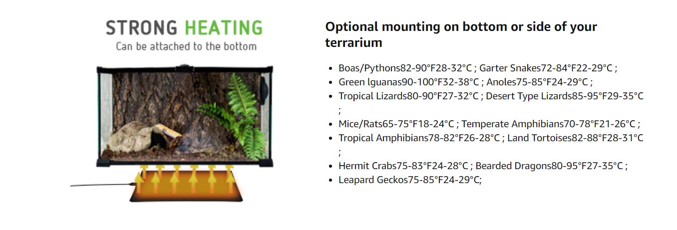 VIVOSUN Reptile Heating Pad 16W 2-Pack