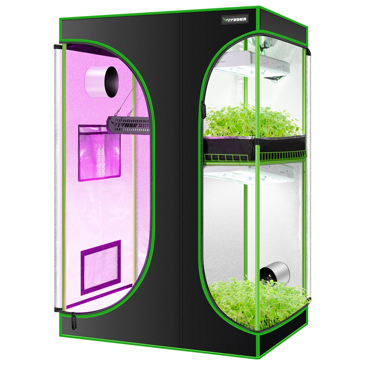 Vivosun 2 In 1 5x4 Grow Tent The Perfect Choice For Indoor Growing