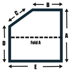 One Cut Corner Left Fold A