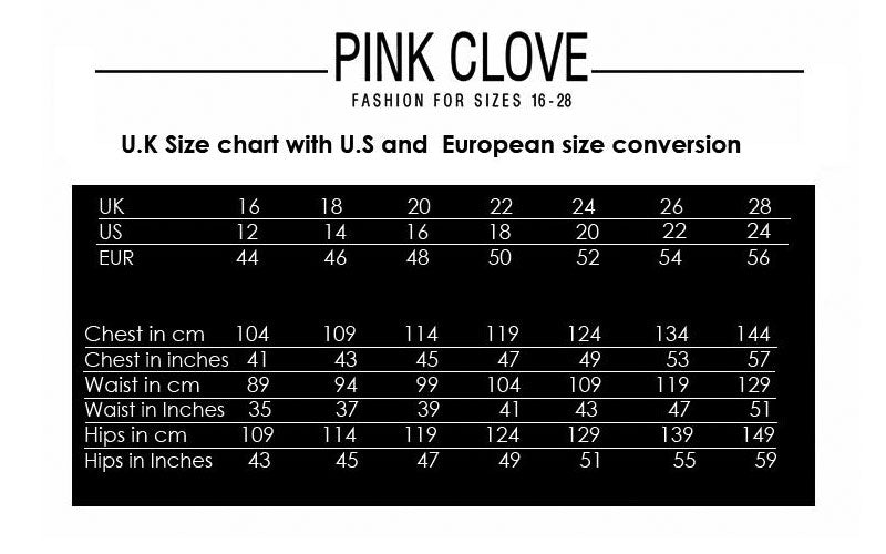 Pink Size Chart