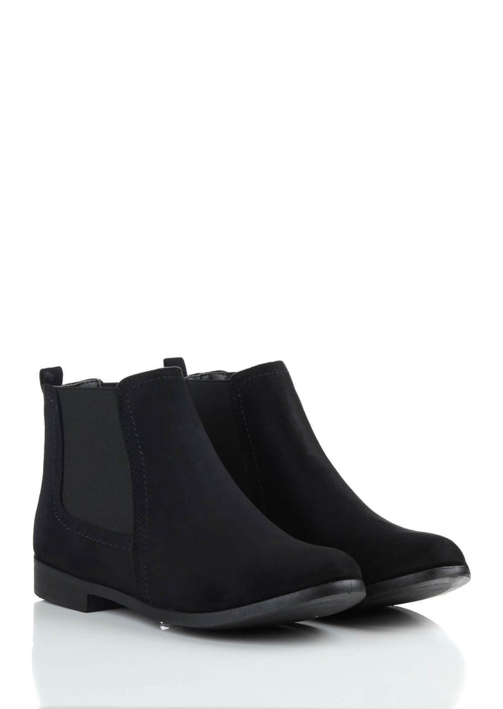 cheap black suede ankle boots