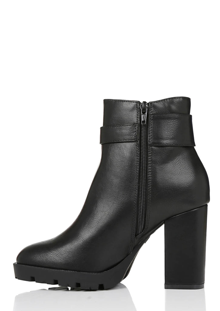 wide fit chunky ankle boots