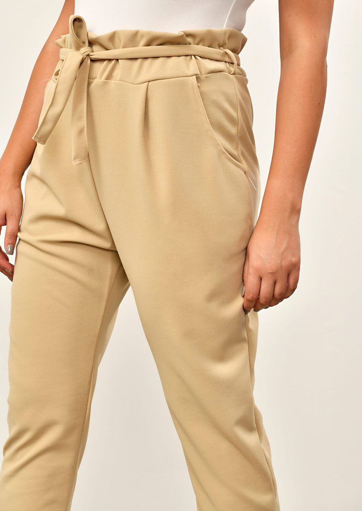 paperbag tapered trousers