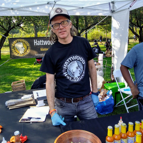 John Munnelly King of Sauce, Vice Prez of Deliciousness at The BBG Chile Festival