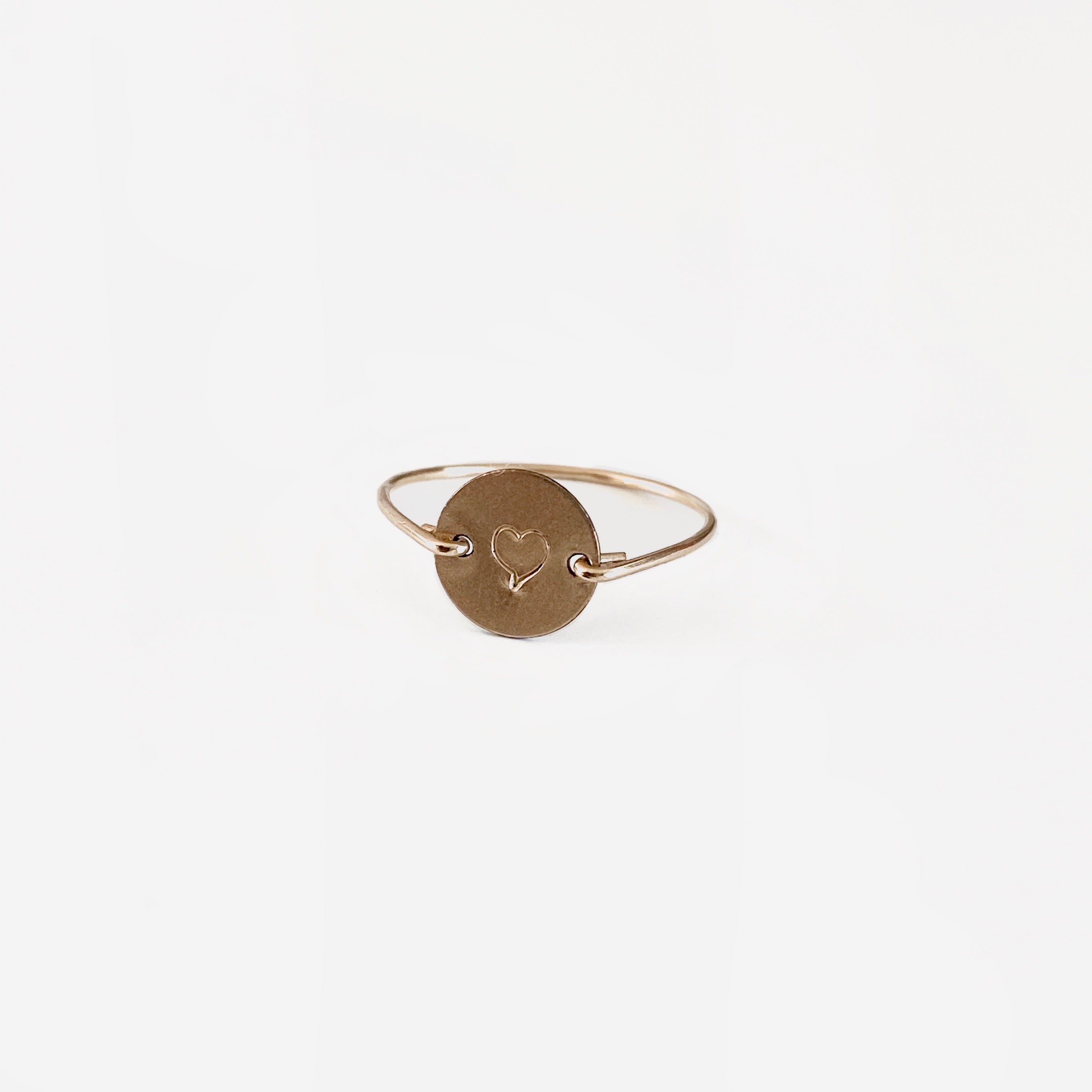 Heart Stamp Ring - 14kgf