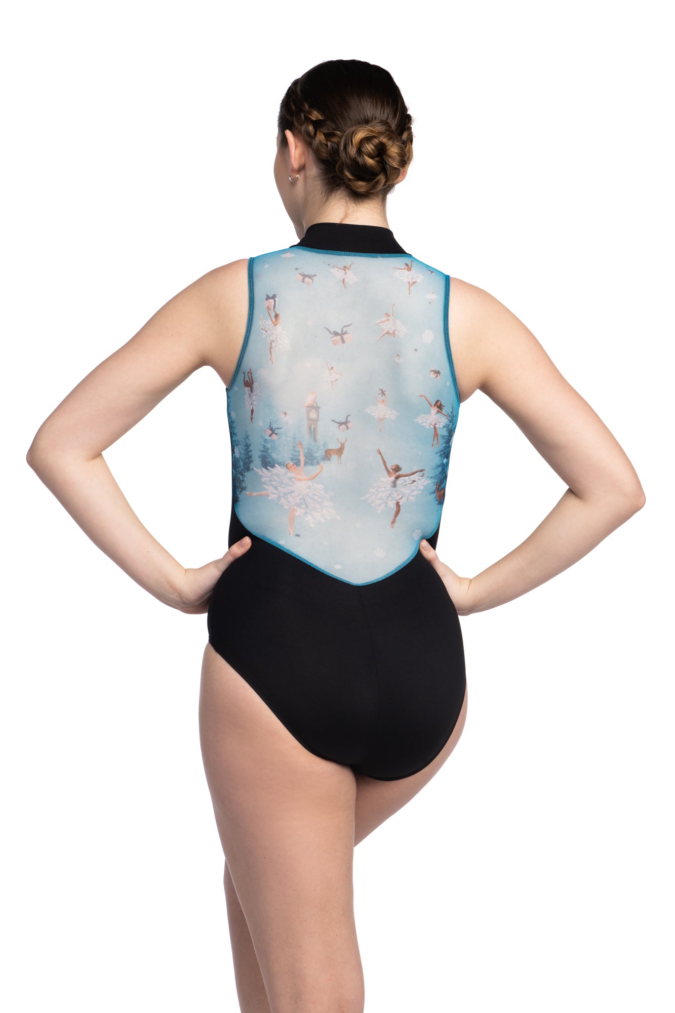 AinslieWear 1062NUG Zip Front with Nutcracker Print Girls Leotard – The  Shoe Room