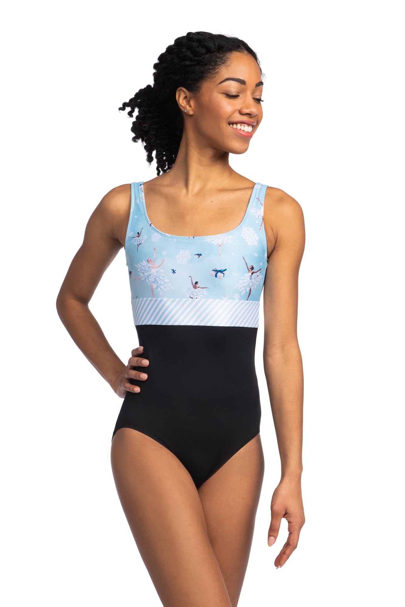 AinslieWear 1062NU Zip Front with Nutcracker Print Leotard – The 