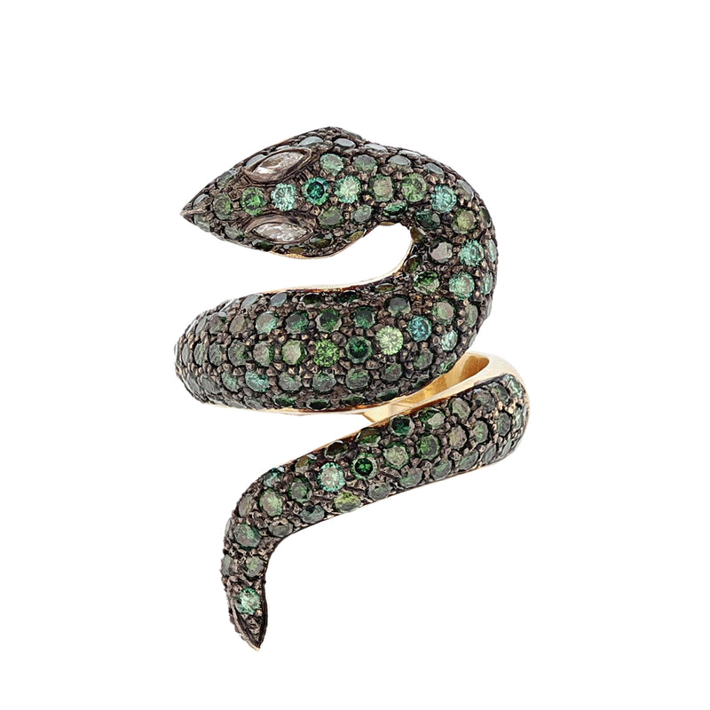 Diamond Snake Wrap Ring – Nazarelle