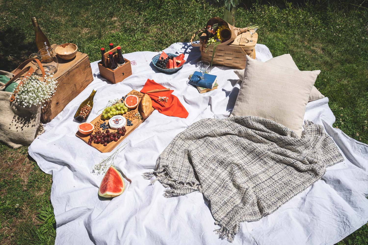 Summer picnic spread