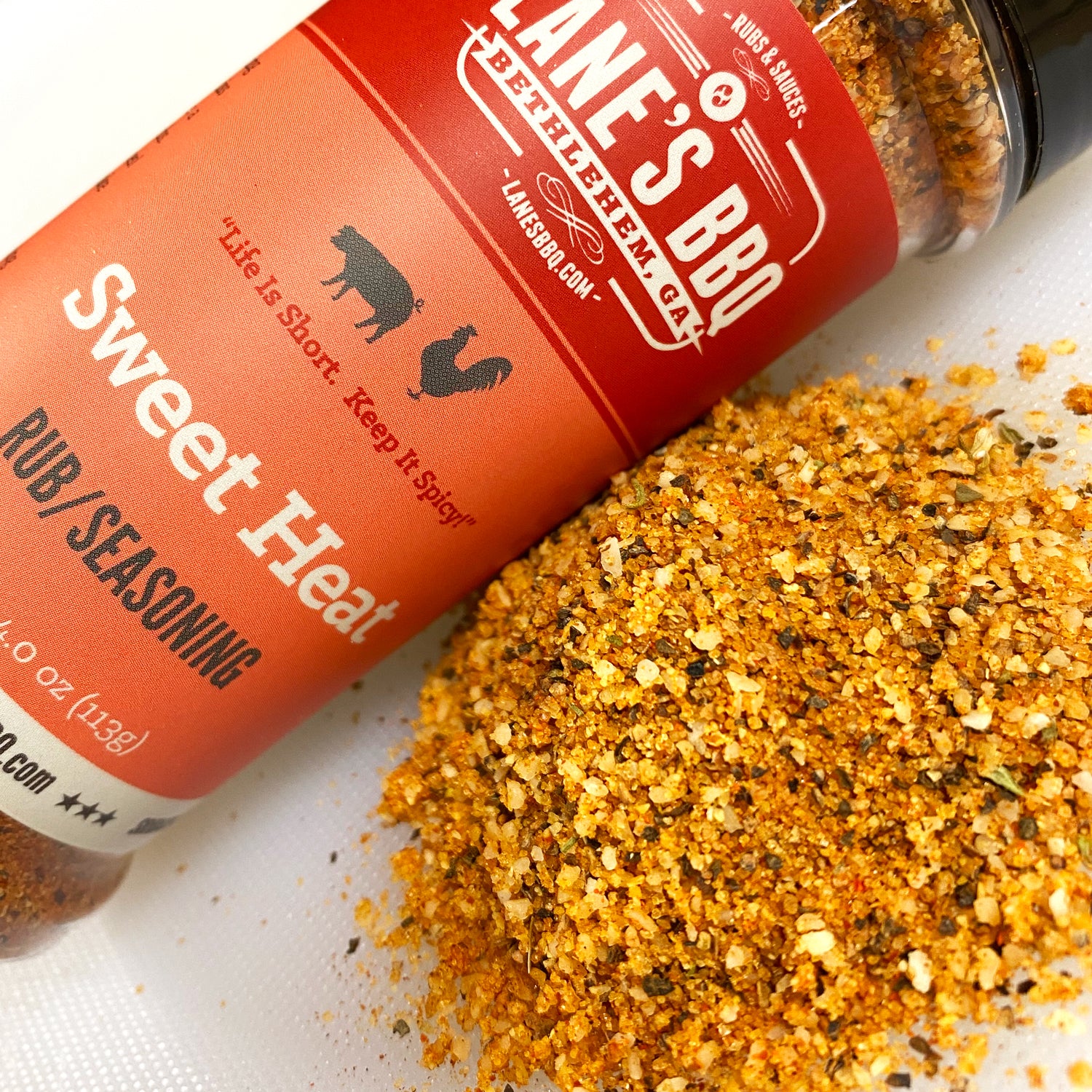 Sweet Heat Rub All Natural Wings Ribs Seasoning Lane S q