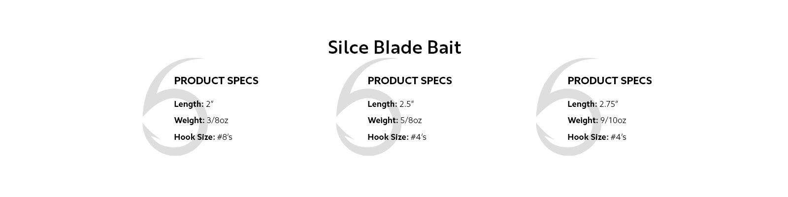 6th Sense Fishing - Blade Bait - Slice Blade Bait