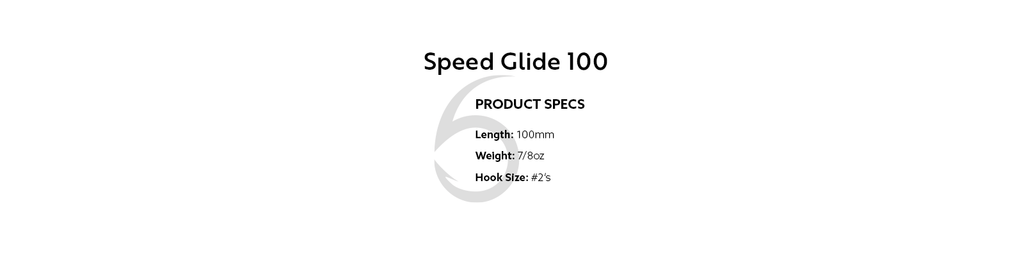 6th Sense Speed Glide 100 Hard Body Swimbait 