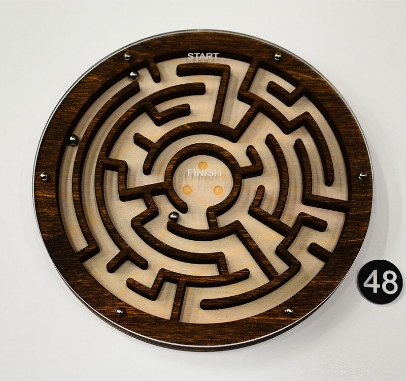 wooden ball maze