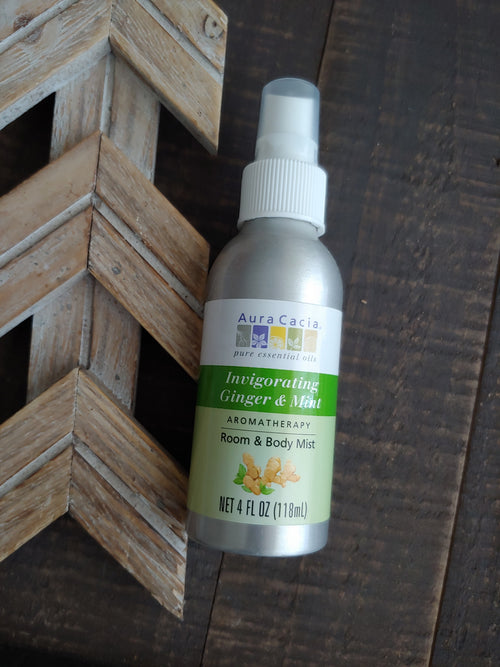 Ginger + Mint Home and Body Aromatherapy Mist ll Room Spray