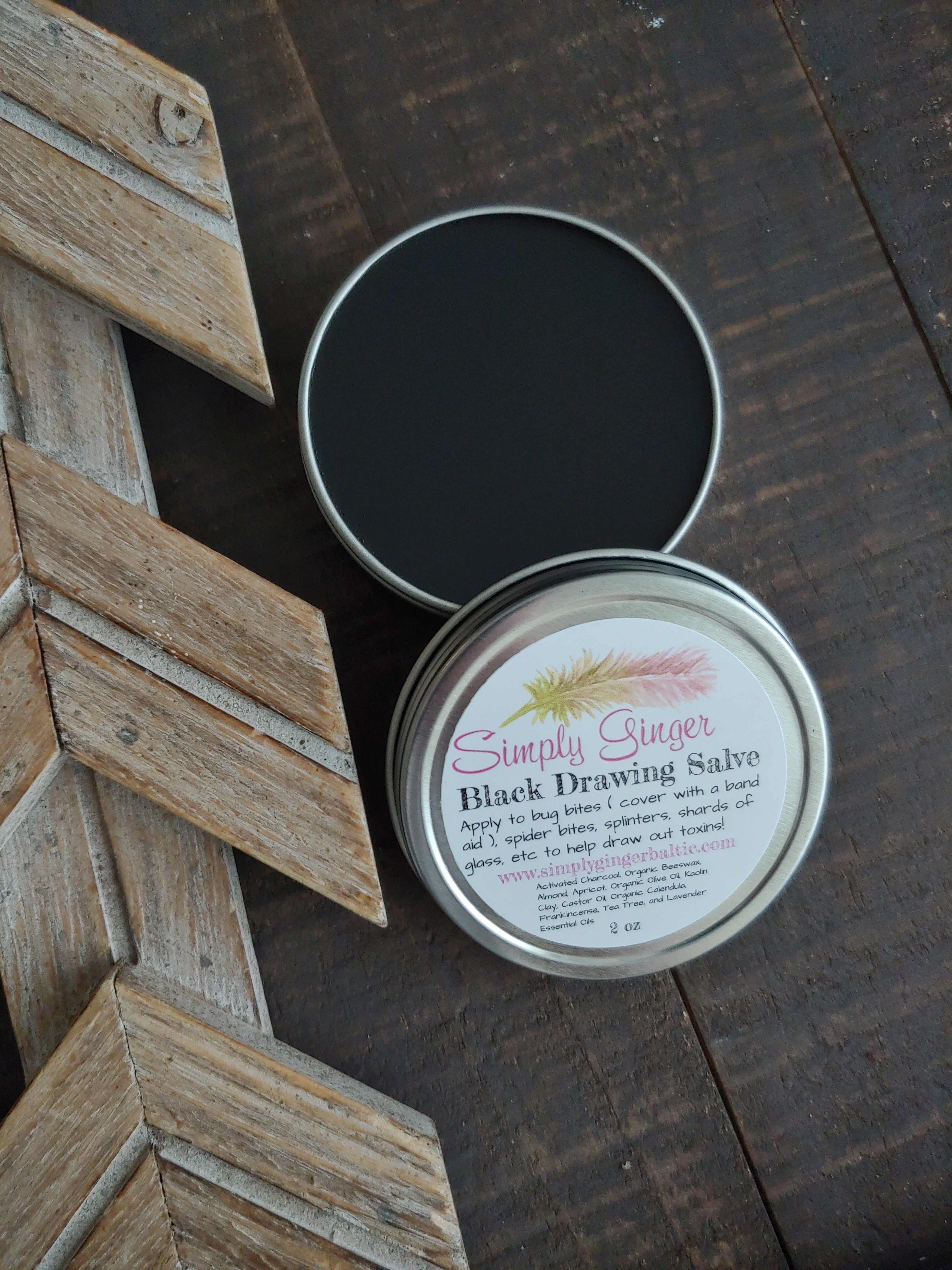 Black Drawing Salve – For Bug Bites, Splinters, and More