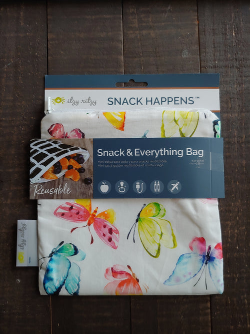 Beautiful Butterfly Snack + Everything Bag ll Travel Bag ll Storage Bag 1 Pack
