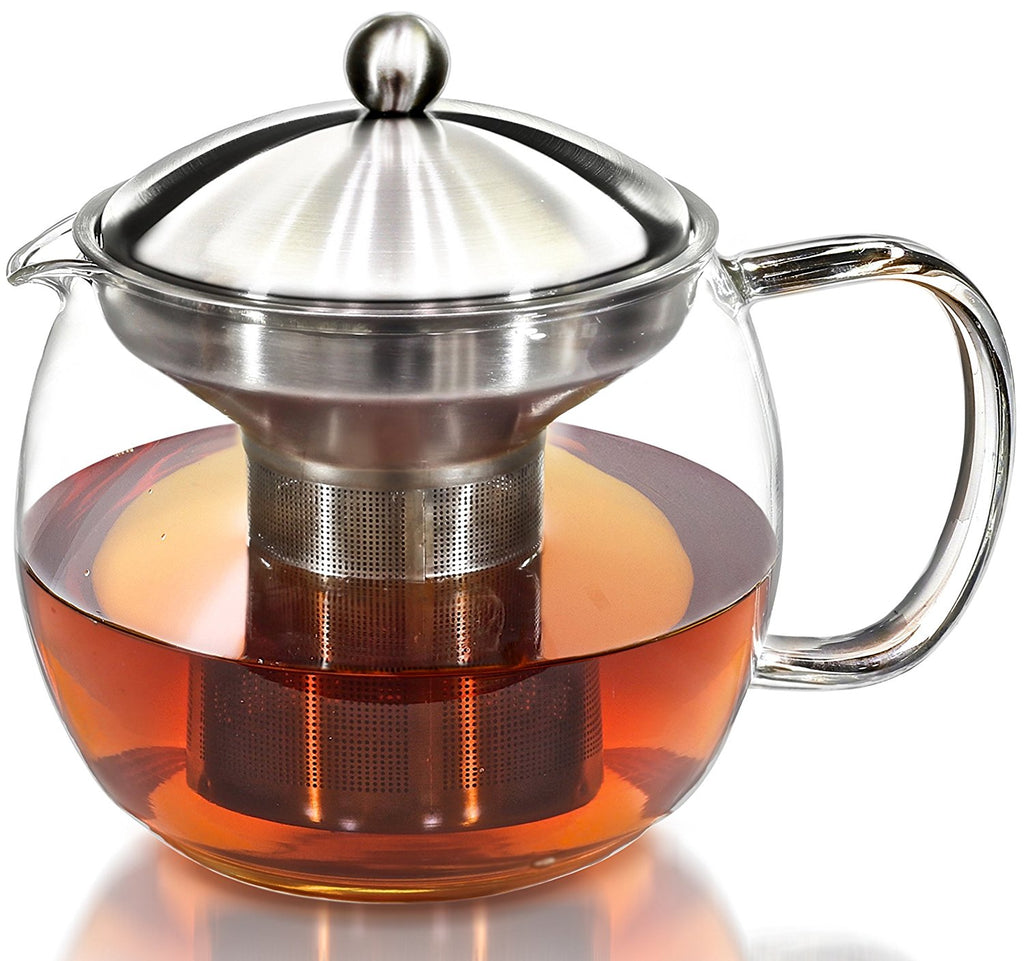 stainless steel tea kettle with infuser