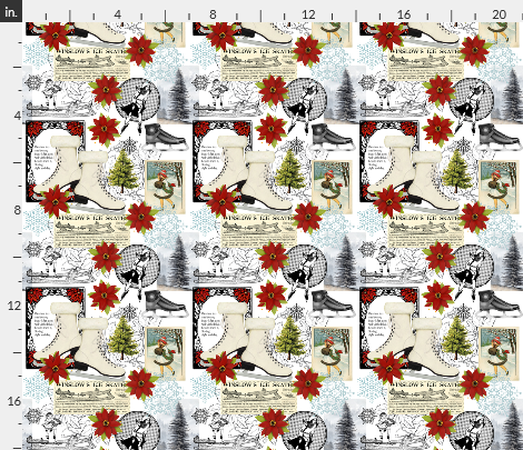 Lori Nawyn Poinsettia Fabric