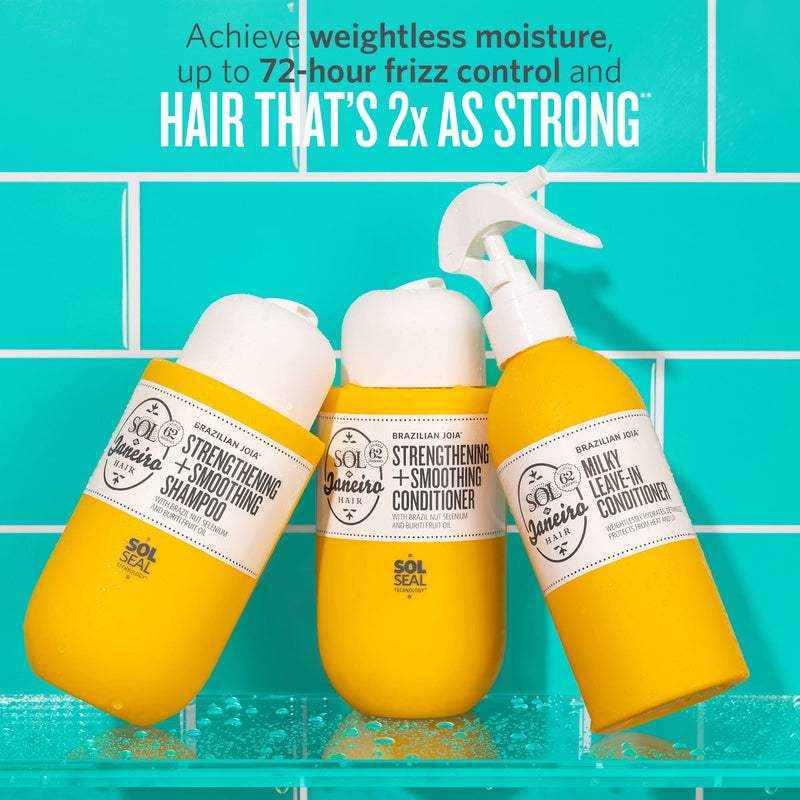 Achieve weightless moisture up to 72-hour frizz control and hair that's 2x as strong