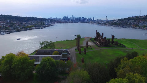 Aerail shot of Lake Union