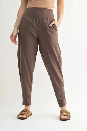 MONO B Flowbarrel High Waist Active Pants - Fits4Yoga