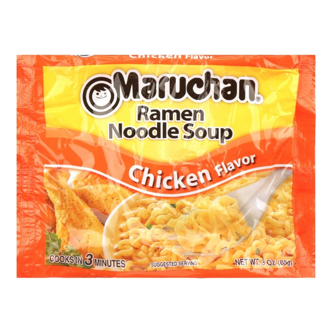 Maruchan Ramen Noodle Chicken Flavor Soup, 3 Oz, 12 Count — EasyBins