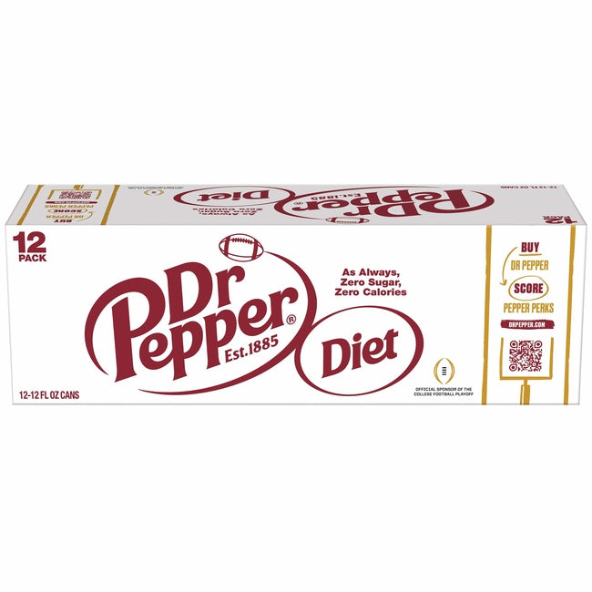 Diet Dr Pepper Soda 12 Oz Cans 12 Pack — EasyBins