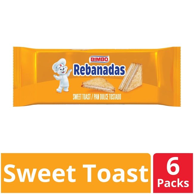 Bimbo Rebanadas Toast With Sweet Cream, 6 Count — EasyBins