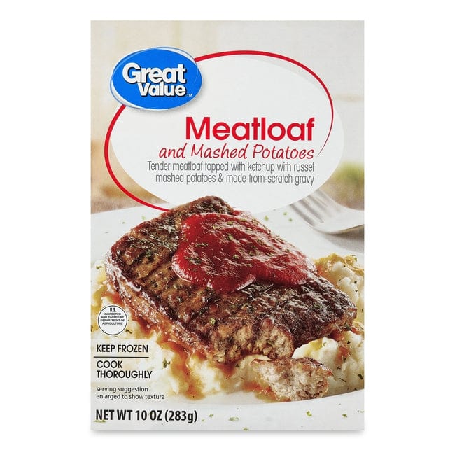 Great Value Meatloaf And Mashed Potatoes 10 Oz — EasyBins
