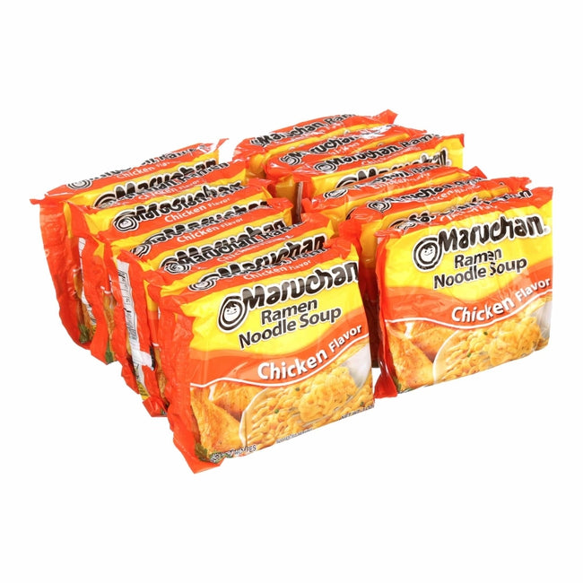 Maruchan Ramen Noodle Chicken Flavor Soup, 3 Oz, 12 Count — EasyBins