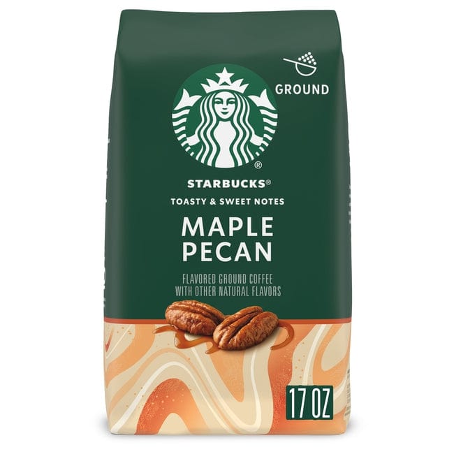 Starbucks Flavored Ground Coffee Maple Pecan Light Roast Coffee 17 Oz —  EasyBins
