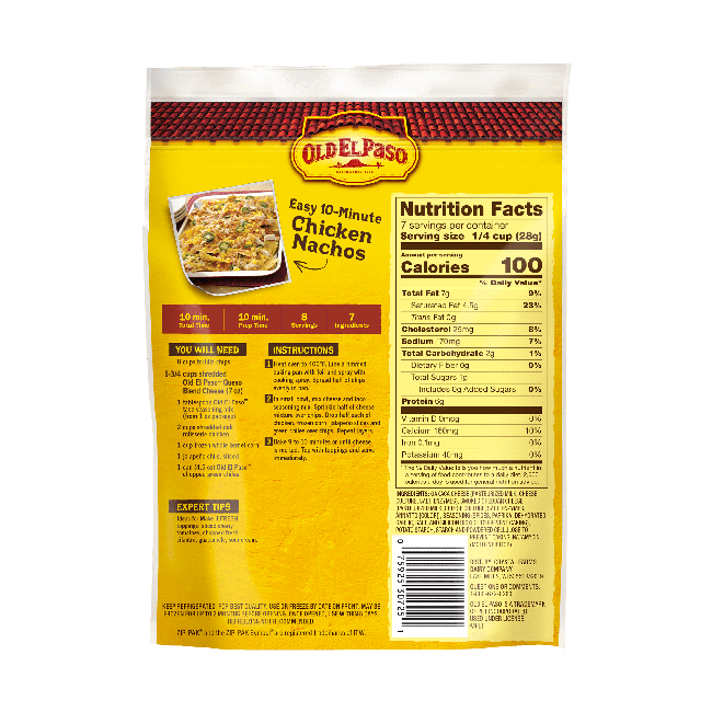 Old El Paso Shredded Cheese Queso Blend With Taco Seasoning, 7 Oz. —  EasyBins