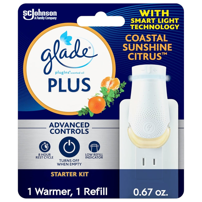 Glade Plugins Plus Scented Oil Warmer + Refill, Glade Plug In Air Fres —  EasyBins