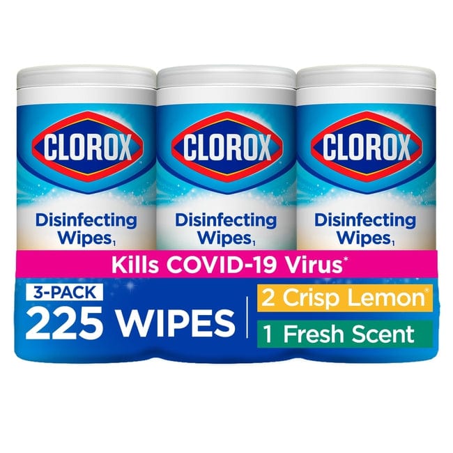 Clorox Disinfecting Wipes, Crisp Lemon And Fresh Scent, 3 Pack — EasyBins