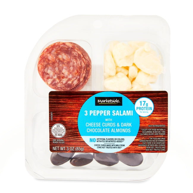 Marketside 3 Pepper Salami With Cheese Curds, 3 Oz — EasyBins