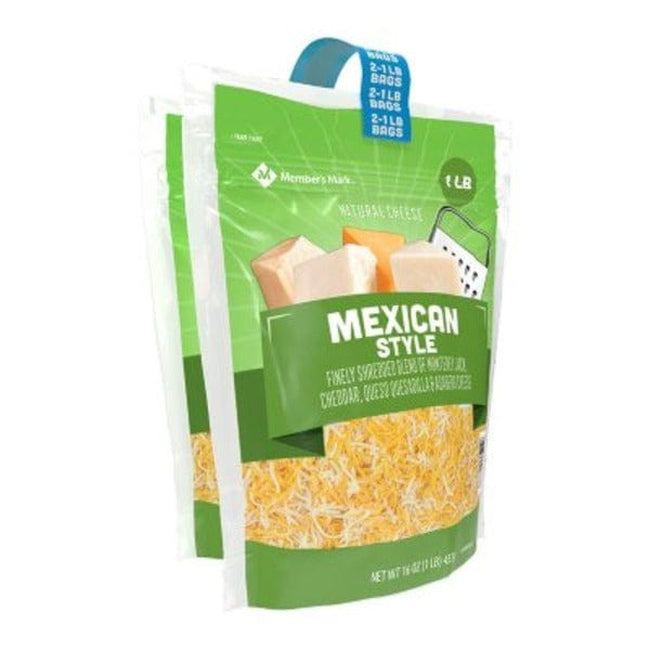 Member's Mark Mexican Style Finely Shredded Blend Of Monterey Jack Che —  EasyBins