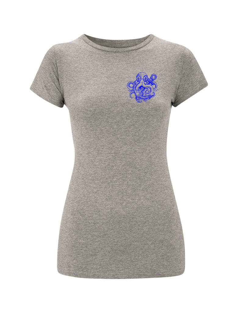 Blue Kraken Women's Fitted T-Shirt - Save Our Souls Clothing