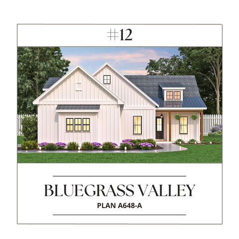 Bluegrass Valley House Best Selling Floor Plan Archival Designs