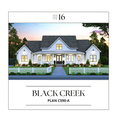 Black Creek House Plan Top Selling Floor Plan Archival Designs