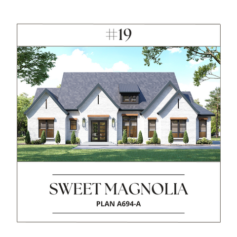 sweet magnolia best selling transitional house plan archival designs