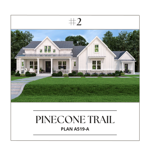 Pinecone Trail House Plan / Best Selling Floor Plan / Archival Designs