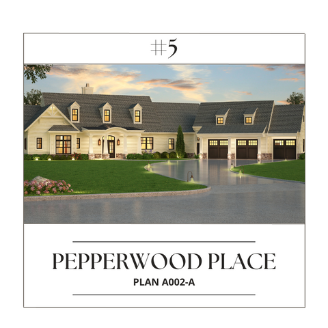 Pepperwood Place House Plan / Best Selling Floor Plan / Archival Designs